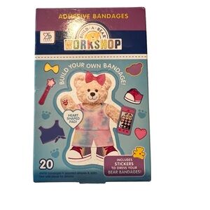 Build-A-Bear New Build Your Own Bear Bandages Stickers Rainbow Bandaids Kids USA